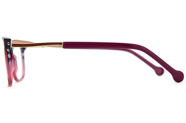 Women Urban Eyeglasses: Savannah - Pink - SpaceSMART Eye Clinic (Side View)